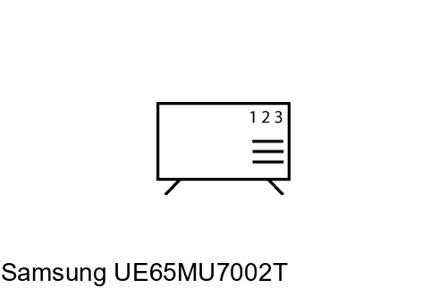 Organize channels in Samsung UE65MU7002T