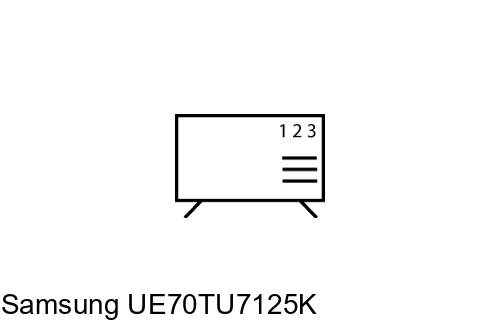Cómo ordenar canales en Samsung UE70TU7125K