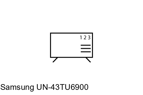 Ordenar canales en Samsung UN-43TU6900