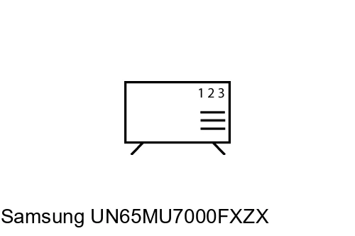 Trier les chaînes sur Samsung UN65MU7000FXZX