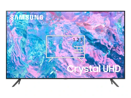 Organize channels in Samsung UN70CU7000BXZA