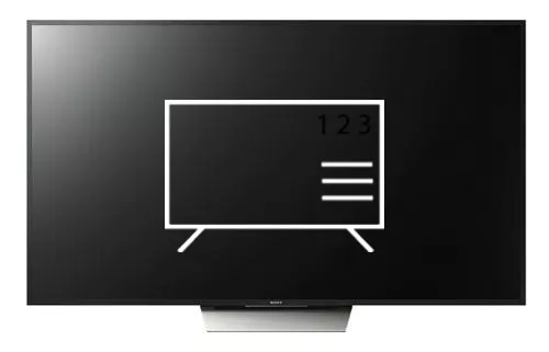 Organize channels in Sony X850D