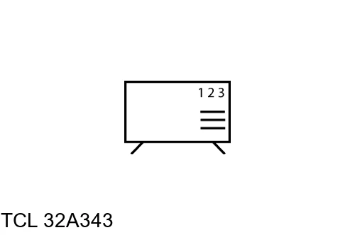 Organize channels in TCL 32A343