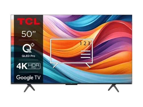 Trier les chaînes sur TCL 4K QLED TV with Google TV and Game Master 3.0