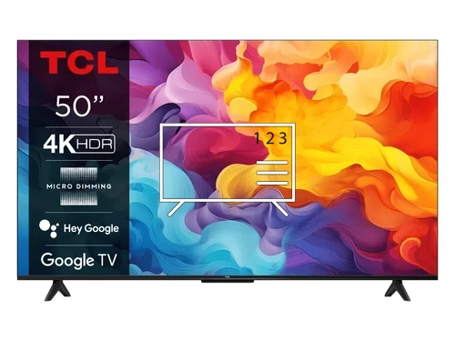 Organize channels in TCL 50V6B