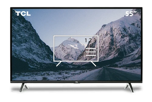 Organize channels in TCL 55A435