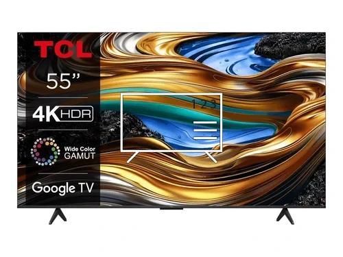 Organize channels in TCL 55P71B