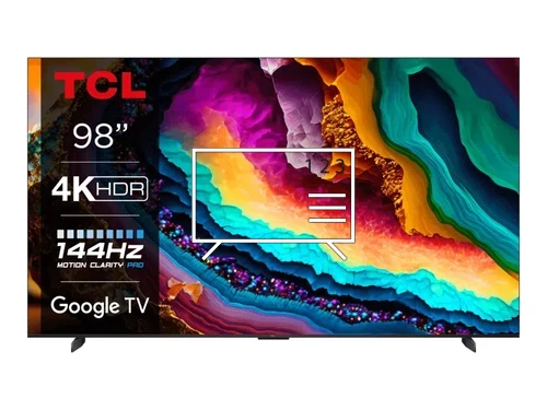 Organize channels in TCL 98P744