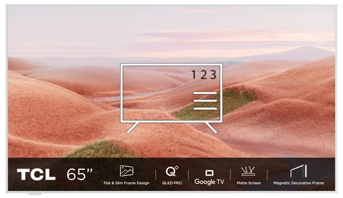 Trier les chaînes sur TCL NXTFRAME 65A300W