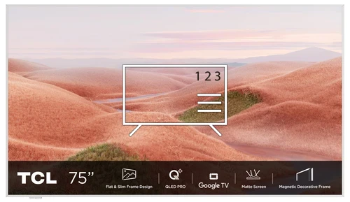 Trier les chaînes sur TCL NXTFRAME 75A300W