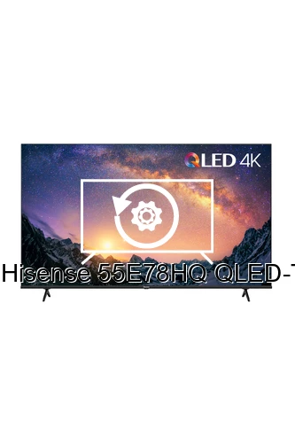 Factory reset Hisense 55E78HQ QLED-TV 140cm Mittelfuß - 140 cm - DVB-S