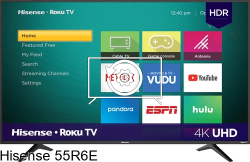 Factory reset Hisense 55R6E