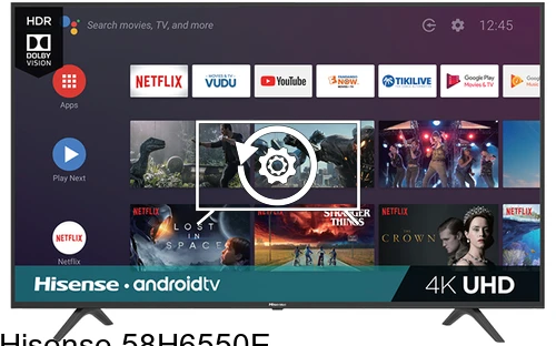 Factory reset Hisense 58H6550E