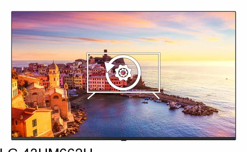 Factory reset LG 43UM662H
