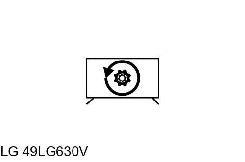 Factory reset LG 49LG630V