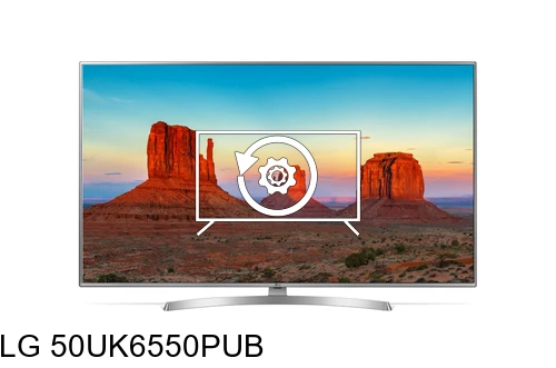 Factory reset LG 50UK6550PUB