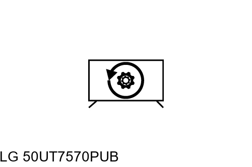 Factory reset LG 50UT7570PUB