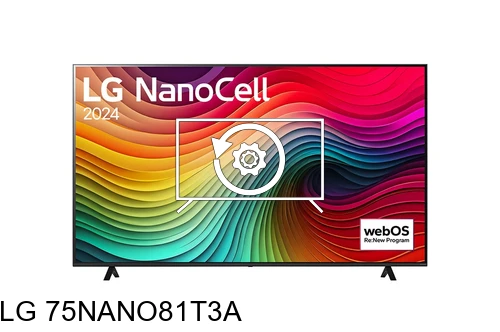 Factory reset LG 75NANO81T3A