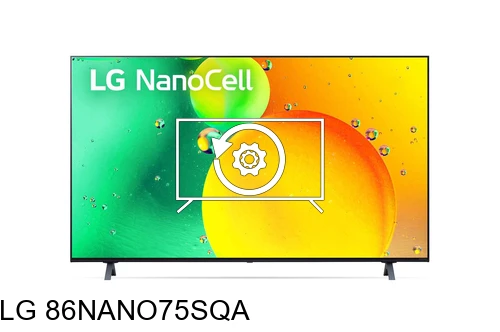 Restaurar de fábrica LG 86NANO75SQA