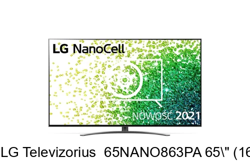 Restauration d'usine LG Televizorius  65NANO863PA 65\" (164 cm), Smart TV, WebOS, 4K UHD Nanocell, 3840 x 2160, Wi-Fi, DVB-T/T2/C/S/S2, Juodas