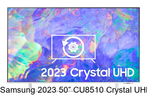 Restaurar de fábrica Samsung 2023 50” CU8510 Crystal UHD 4K HDR Smart TV