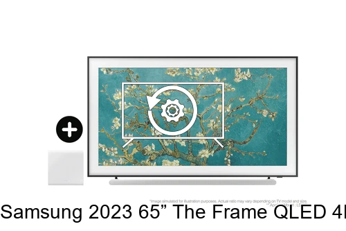 Factory reset Samsung 2023 65” The Frame QLED 4K HDR Smart TV with S801B Lifestyle Ultra Slim Soundbar