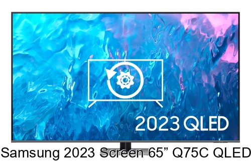 Reset Samsung 2023 Screen 65” Q75C QLED 4K HDR Smart TV