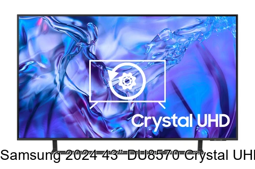 Reset Samsung 2024 43” DU8570 Crystal UHD 4K HDR Smart TV