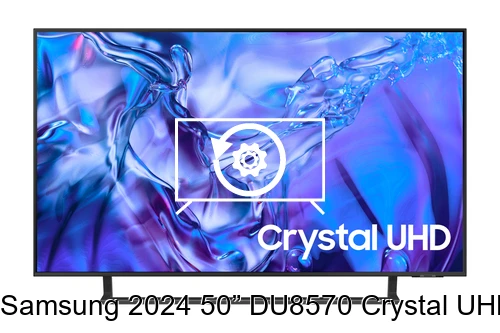 Factory reset Samsung 2024 50” DU8570 Crystal UHD 4K HDR Smart TV