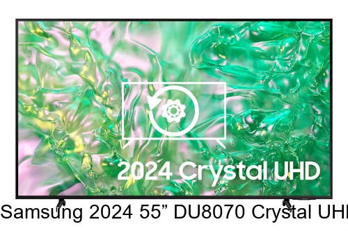 Resetear Samsung 2024 55” DU8070 Crystal UHD 4K HDR Smart TV