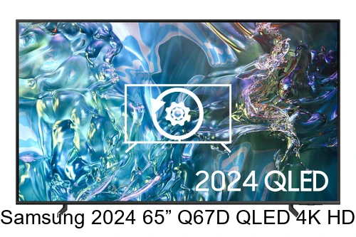 Restaurar de fábrica Samsung 2024 65” Q67D QLED 4K HDR Smart TV