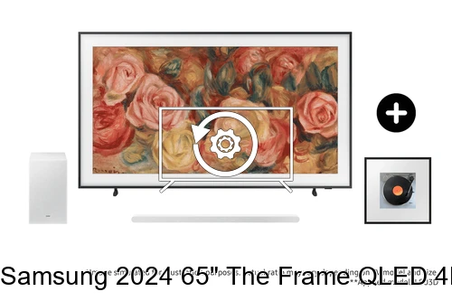 Restaurar de fábrica Samsung 2024 65" The Frame QLED 4K TV with S701D Ultra Slim Soundbar and Music Frame Wireless Smart Speaker