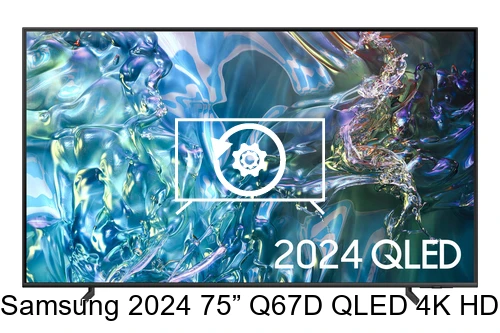 Restauration d'usine Samsung 2024 75” Q67D QLED 4K HDR Smart TV