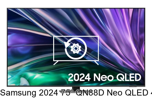 Restaurar de fábrica Samsung 2024 75” QN88D Neo QLED 4K HDR Smart TV