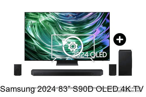 Restaurar de fábrica Samsung 2024 83” S90D OLED 4K TV and Q990D Q-Series Soundbar with Subwoofer and Rear Speakers