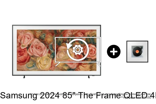 Restaurar de fábrica Samsung 2024 85" The Frame QLED 4K TV and Music Frame Wireless Smart Speaker