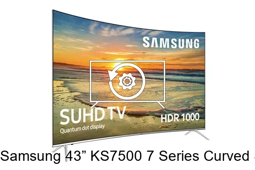 Factory reset Samsung 43” KS7500 7 Series Curved SUHD with Quantum Dot Display TV