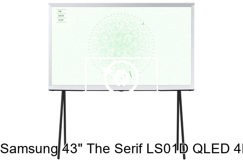 Resetear Samsung 43" The Serif LS01D QLED 4K HDR Smart TV in Cloud White (2024)