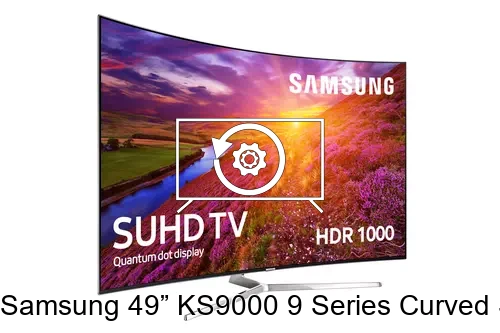 Factory reset Samsung 49” KS9000 9 Series Curved SUHD with Quantum Dot Display TV