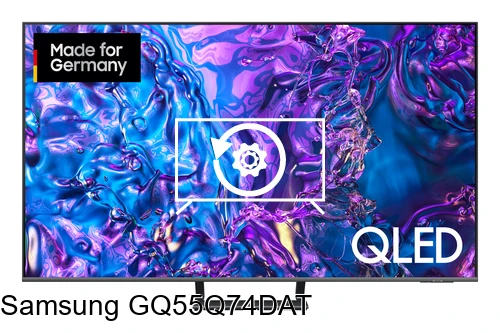Factory reset Samsung GQ55Q74DAT