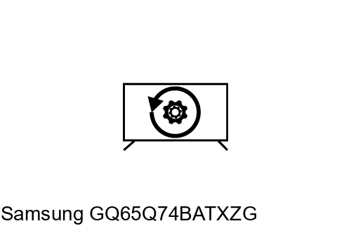 Factory reset Samsung GQ65Q74BATXZG