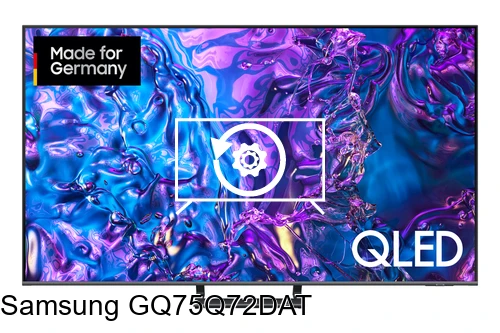 Factory reset Samsung GQ75Q72DAT