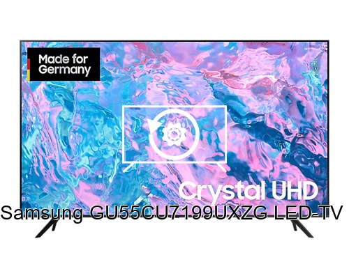 Factory reset Samsung GU55CU7199UXZG LED-TV 4K UHD Multituner HDR SMART