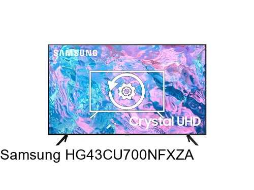 Factory reset Samsung HG43CU700NFXZA