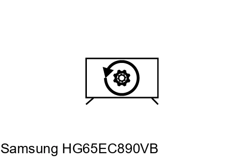 Factory reset Samsung HG65EC890VB