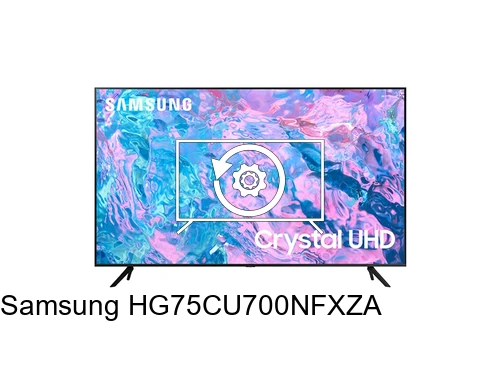 Factory reset Samsung HG75CU700NFXZA