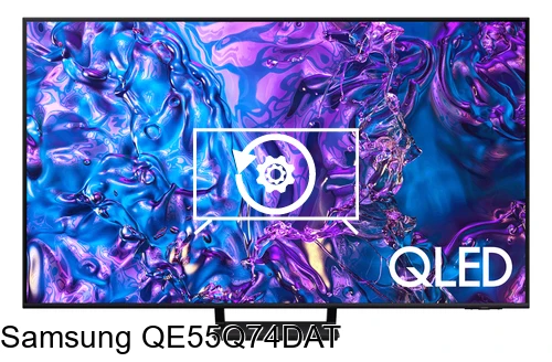 Factory reset Samsung QE55Q74DAT