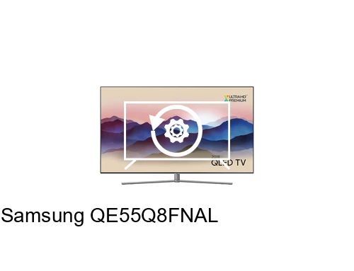 Factory reset Samsung QE55Q8FNAL