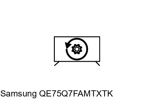 Factory reset Samsung QE75Q7FAMTXTK