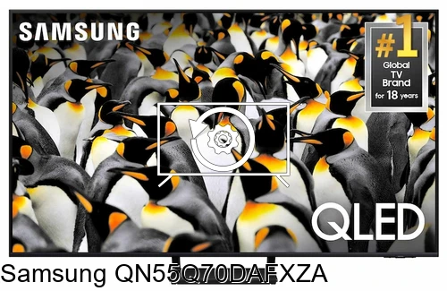 Factory reset Samsung QN55Q70DAFXZA